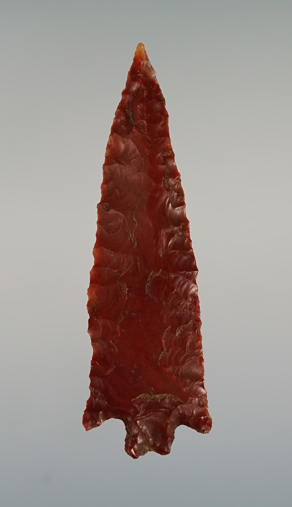 1 13/16" Eastgate made from well patinated chert. Found in California. Stermer COA.