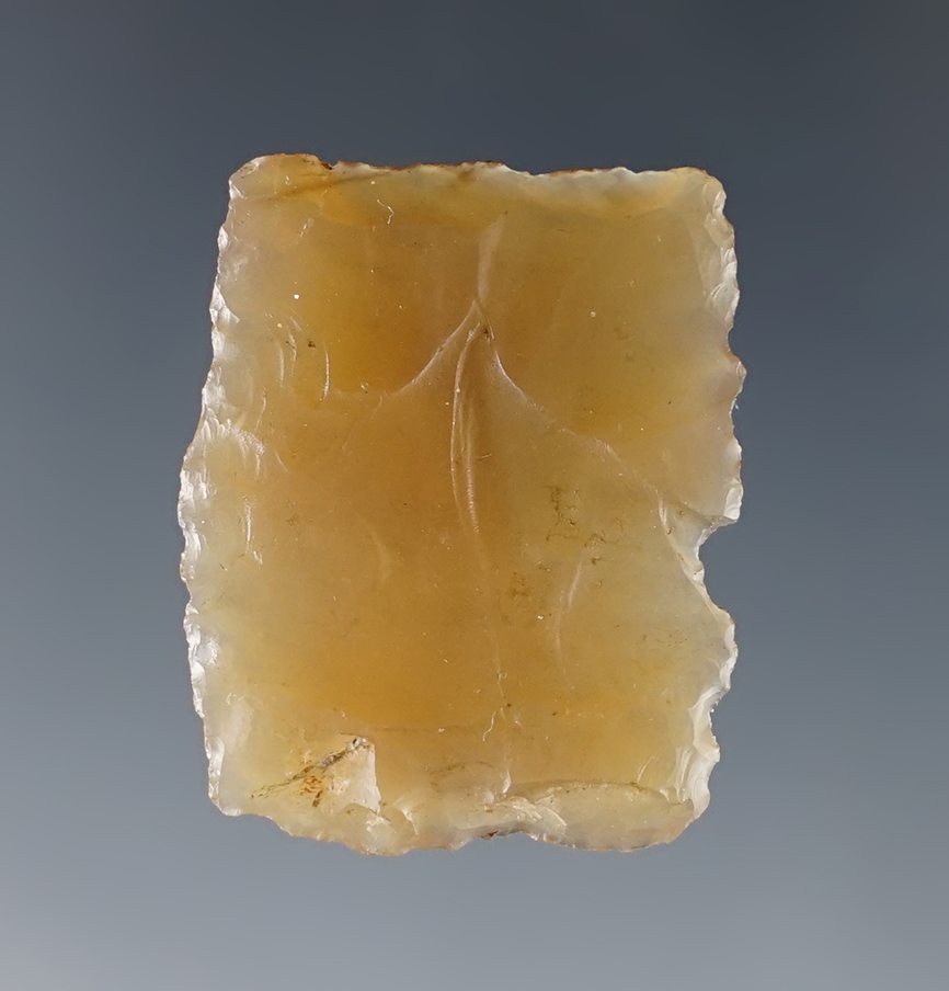 1 3/8" translucent Gun Flint found in Colorado.