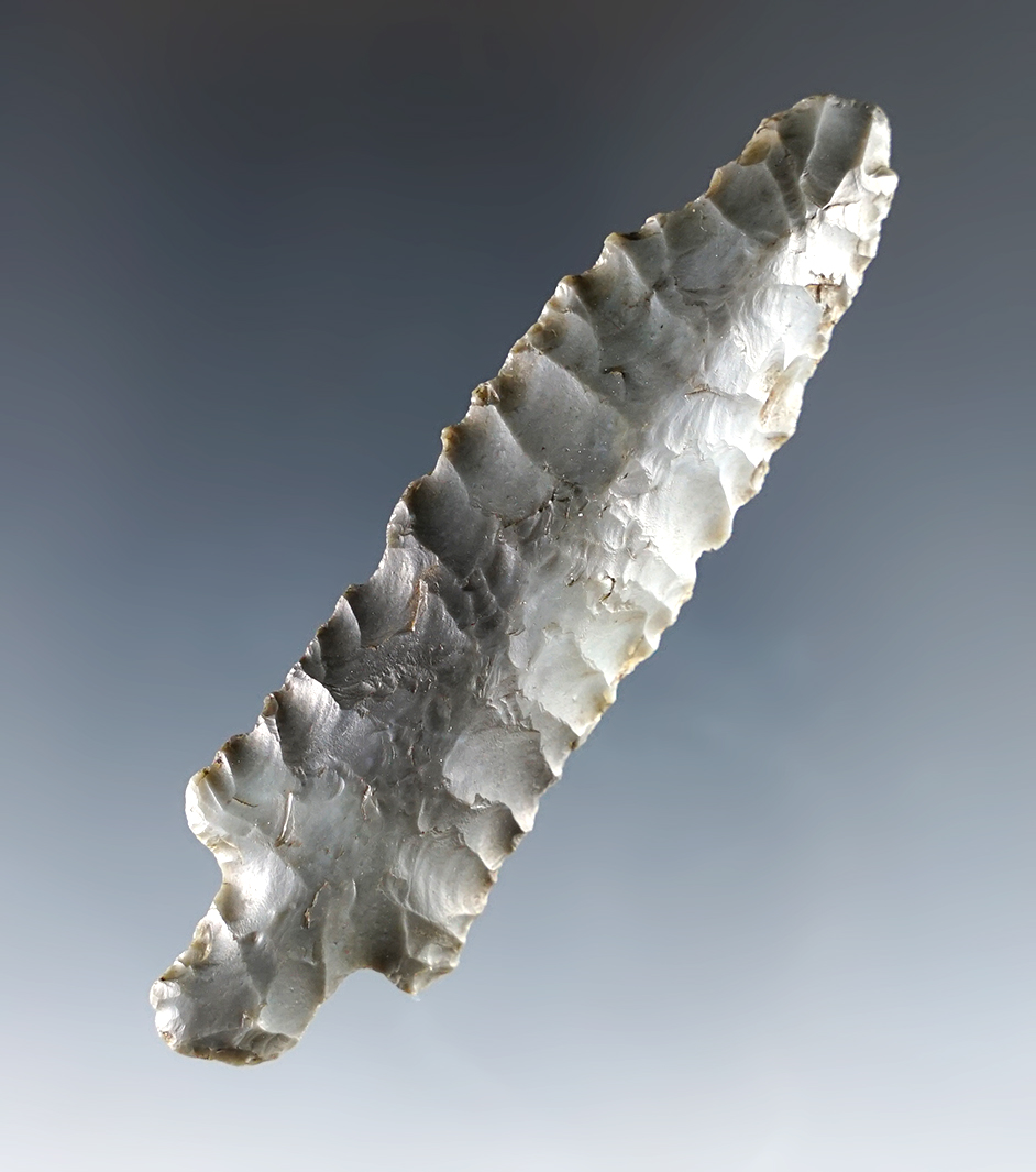 2 15/16" Bear Point recovered in Alaska. Minor modern retouch to tip, but classic example. 