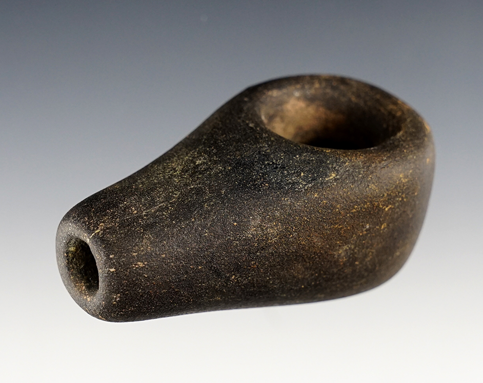 Well styled 3" long Ft. Ancient Pipe found in Coshocton Co., Ohio.