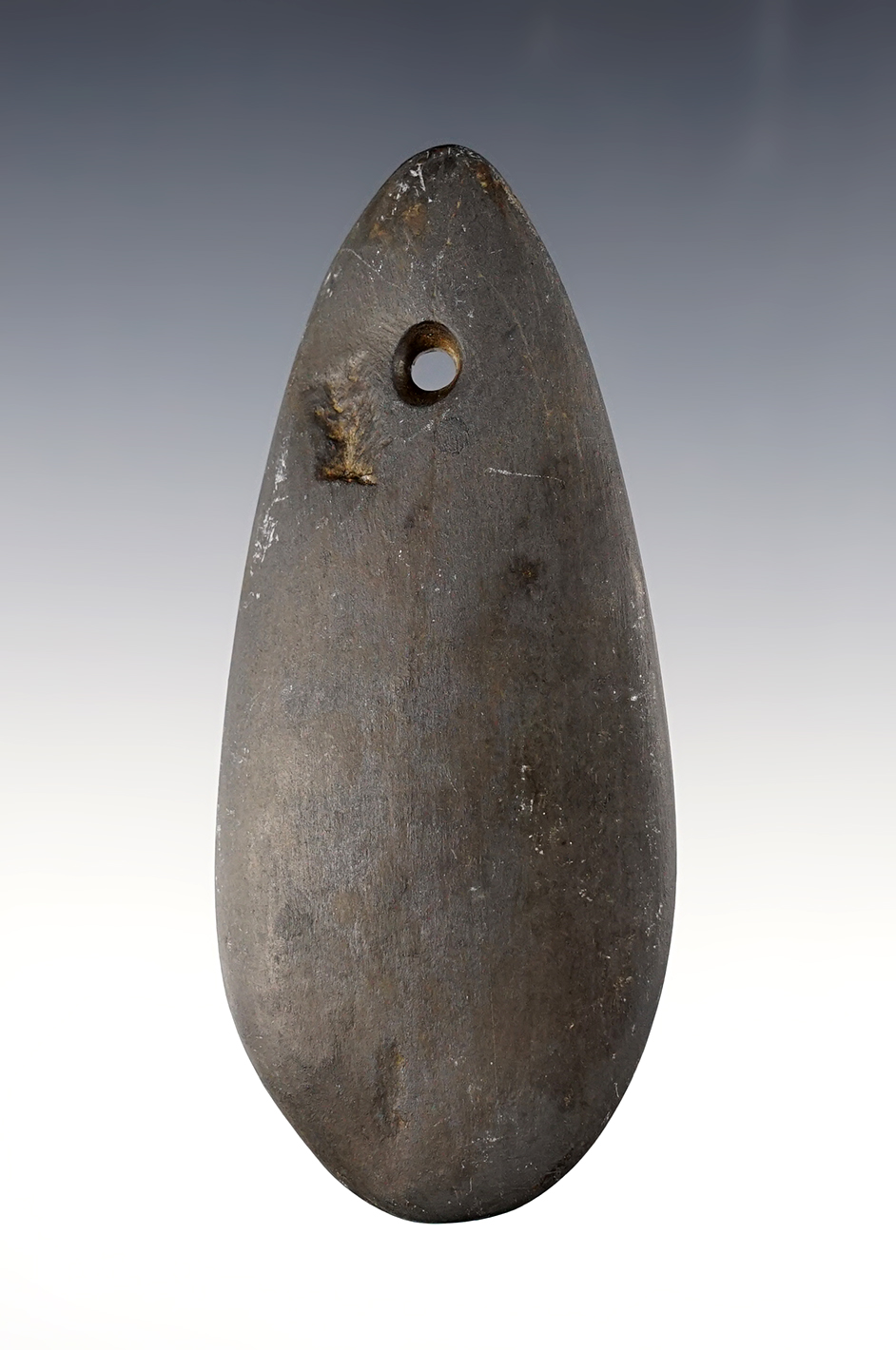 4 1/16"  Ohio Pendant made from Black Slate.