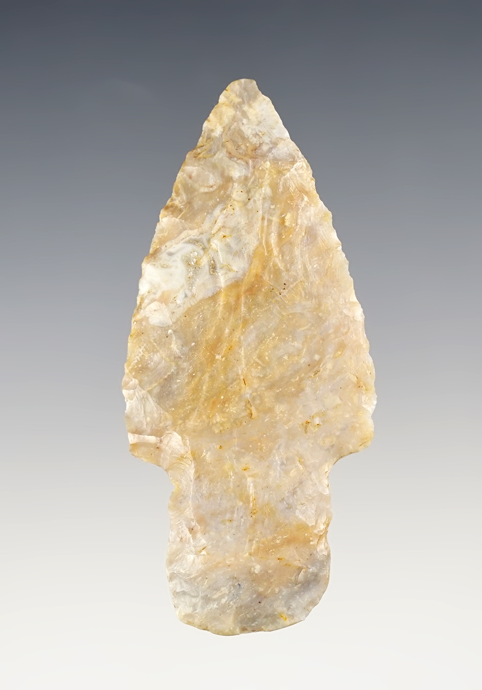 Nice 2 7/8" Kentucky Adena made from colorful Boyle Chert. Ex. Jim Hogue. Bennett COA.