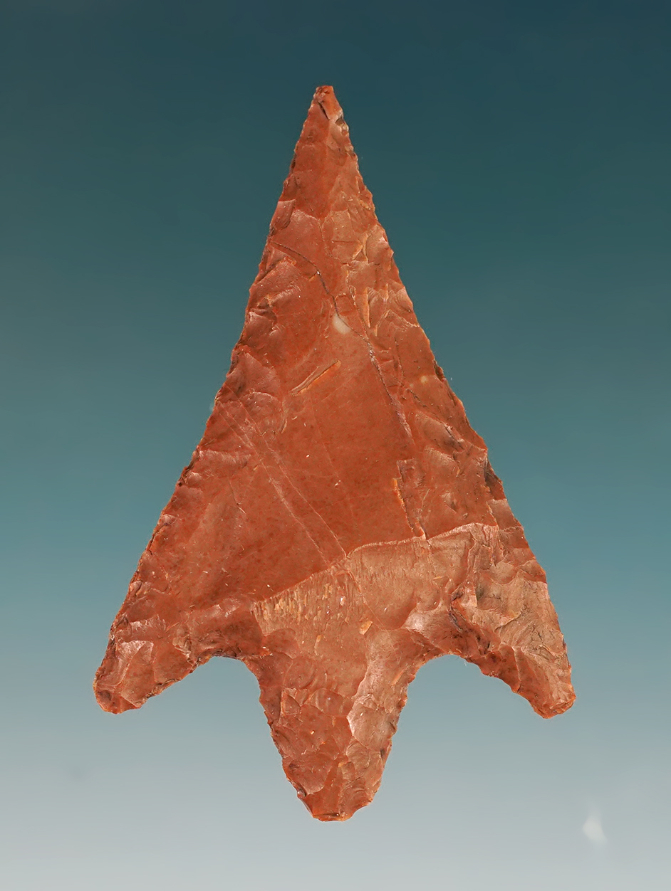 2 1/8" Point Sal Barbed found by Al. A. Allenson in California. Comes with a Stermer COA. 