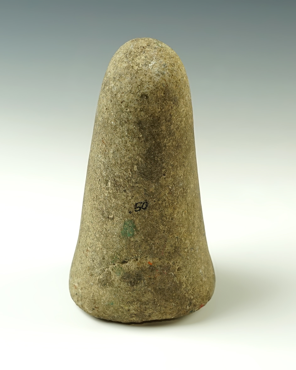 5 5/8" Bell Pestle close to the Finger Lakes Region in Central New York. Good overall polish.