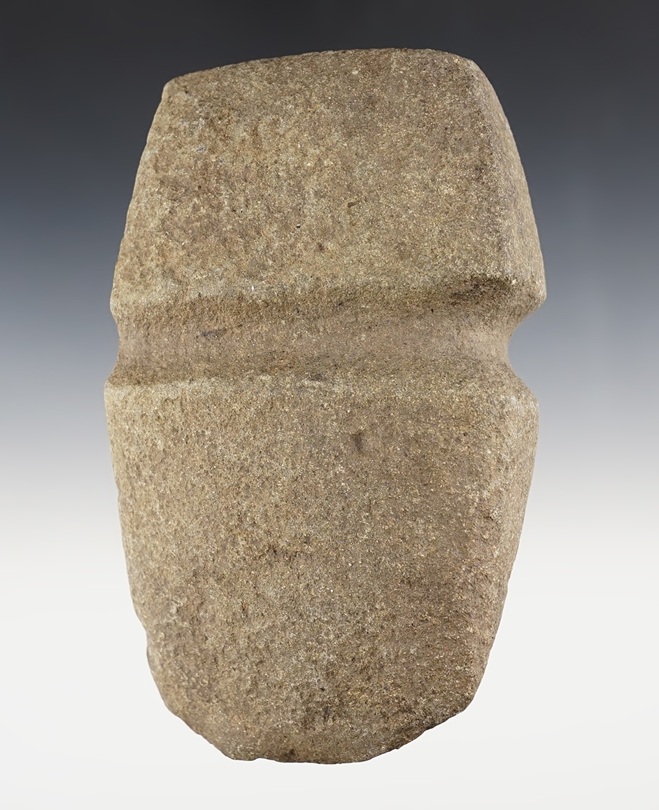 6 1/8" long 3/4 Groove Axe with well defined ridges around the groove area. Missouri.