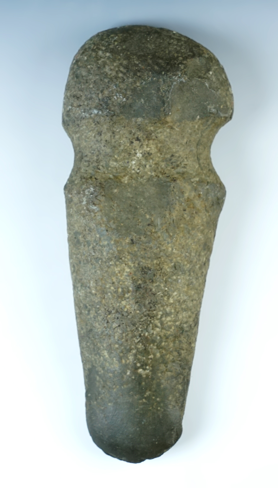 Large 9 1/2" tall grooved Axe recovered in Perry, New York in nice condition with good age on surface