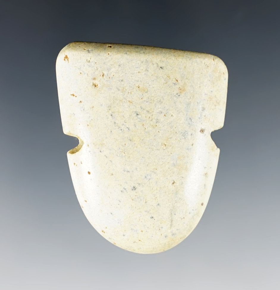 1 15/16" Jade Head Pendant, Protoclassic Maya. Recovered in Central America, 300 BCE - CE 150. 