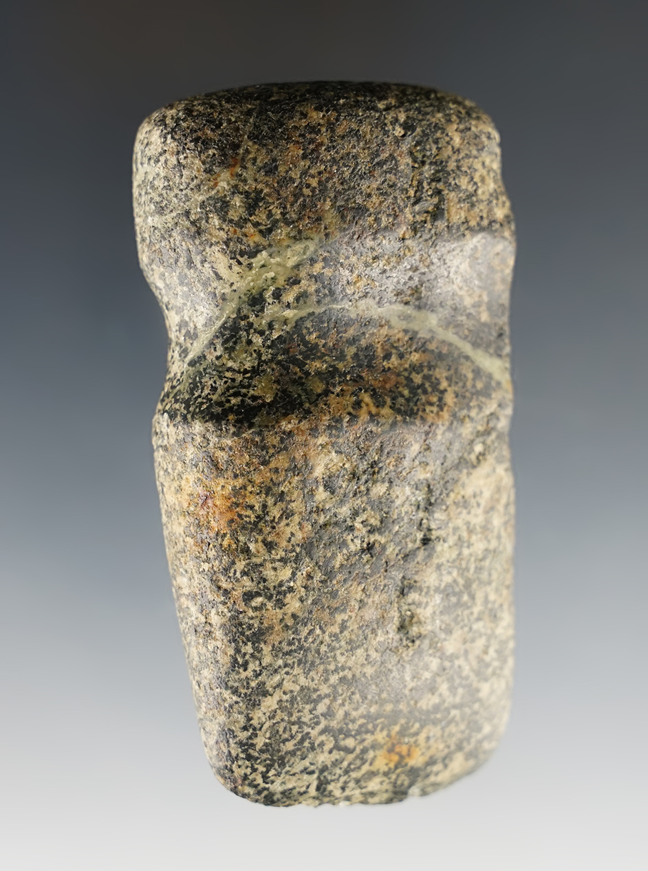 3" Miniature Archaic 3/4 Groove Axe found in Clark Co., Ohio.