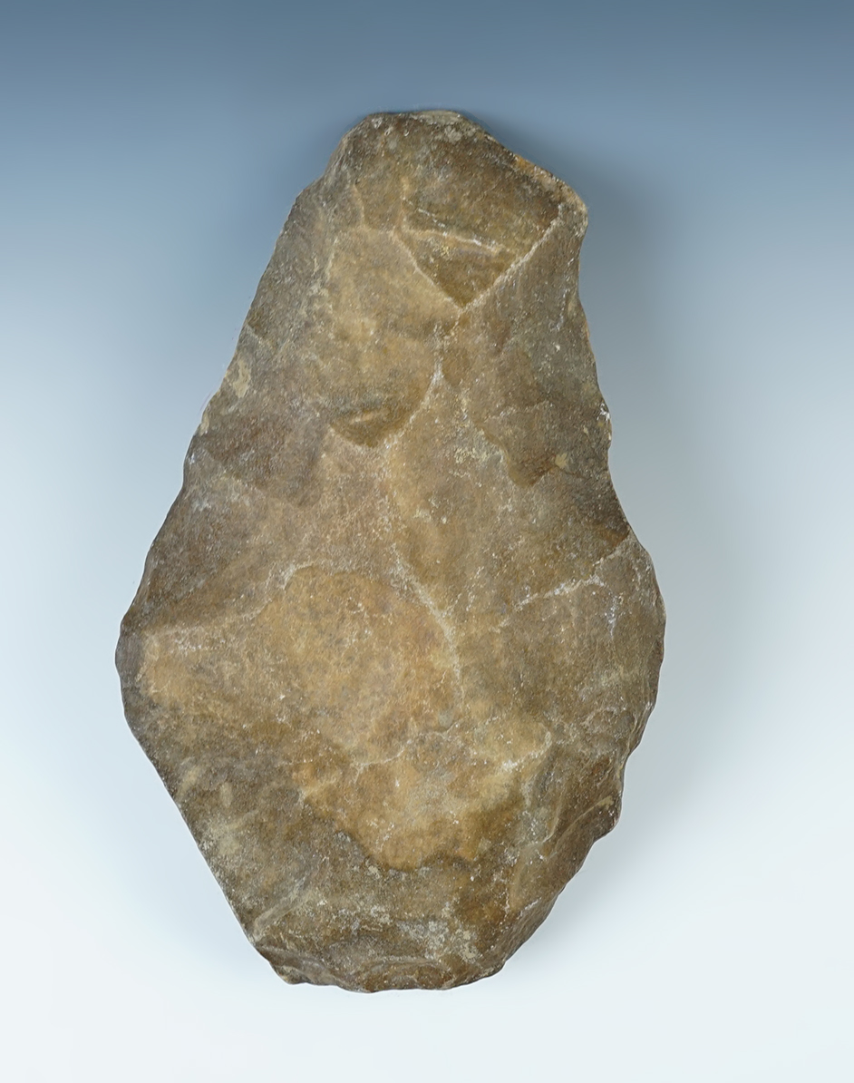 100,000+ YEARS OLD!  8 1/4" Acheulean Hand Axe recovered in France. 