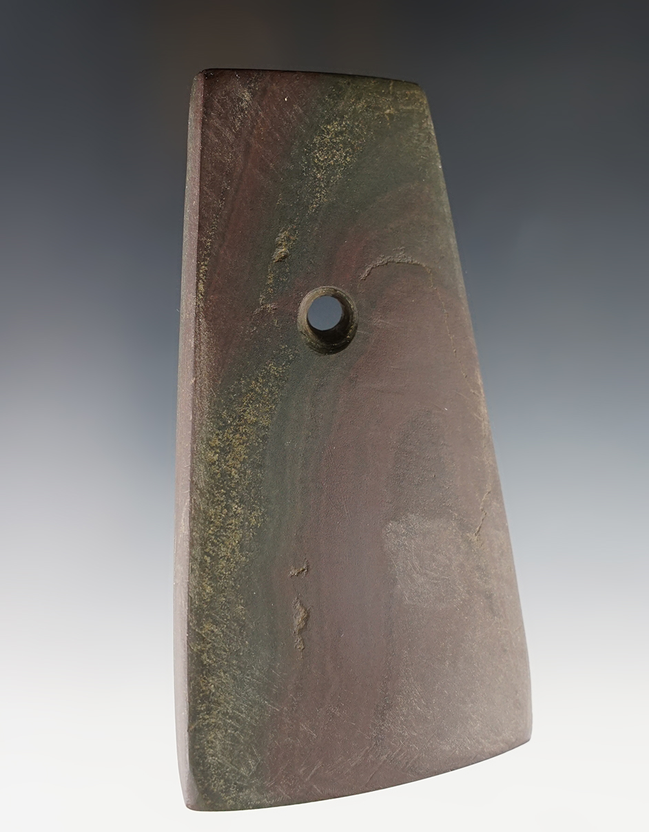 Superb 4 5/8" Trapezoidal Pendant - Ohio. Excellent style and form. Ex. Converse, Harlen Snyder.