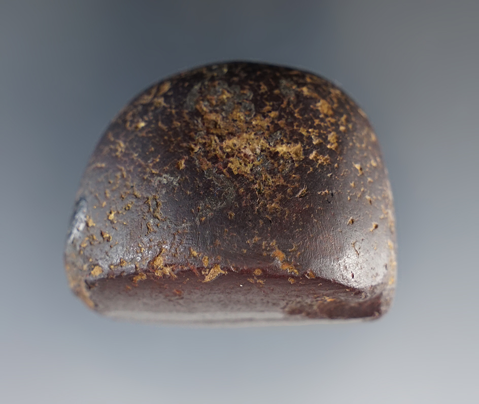 1 5/8" Woodland Cone made from Hematite. Found in Morrow Co., Ohio. Ex. Dr. Gordon Meuser.