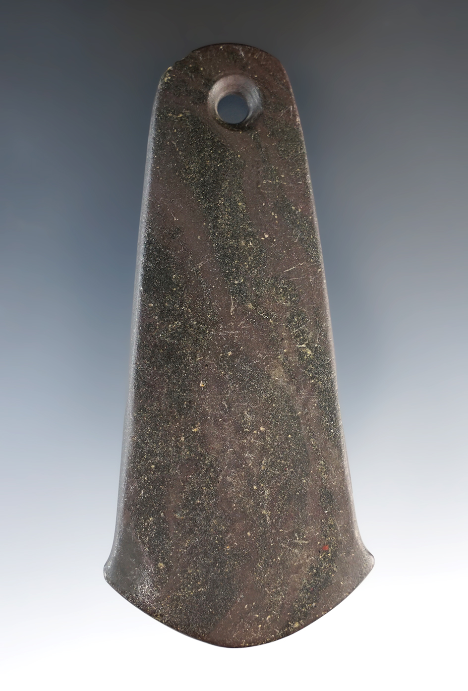 3 7/8" Adena Anchor Pendant found in Fayette Co., Kentucky with a cache of 100 blades. Jackson COA.