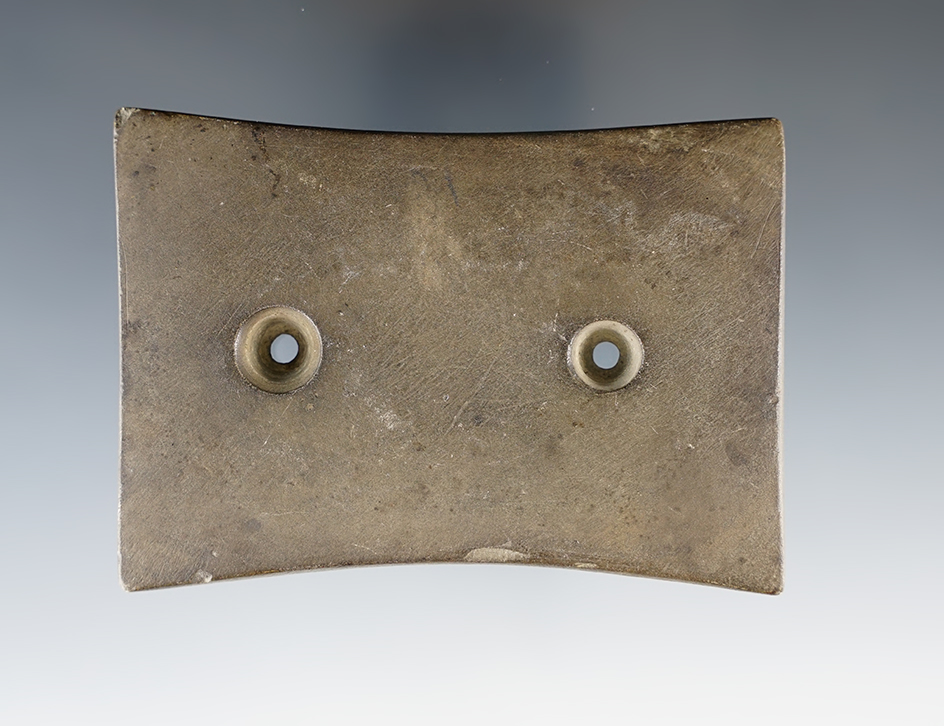 3 15/16" Adena Quadriconcave found 4 mile west of Attica in Bloom Twp., Seneca Co., Ohio. Pictured!