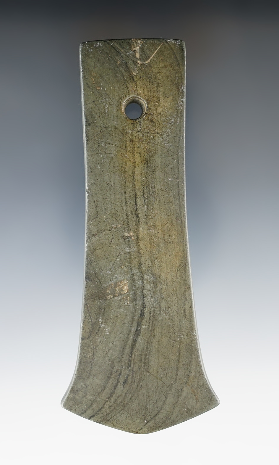 4 5/8" Adena Anchor Pendant found in Wood Co., Ohio. Pictured in Who's Who #10, page 362.