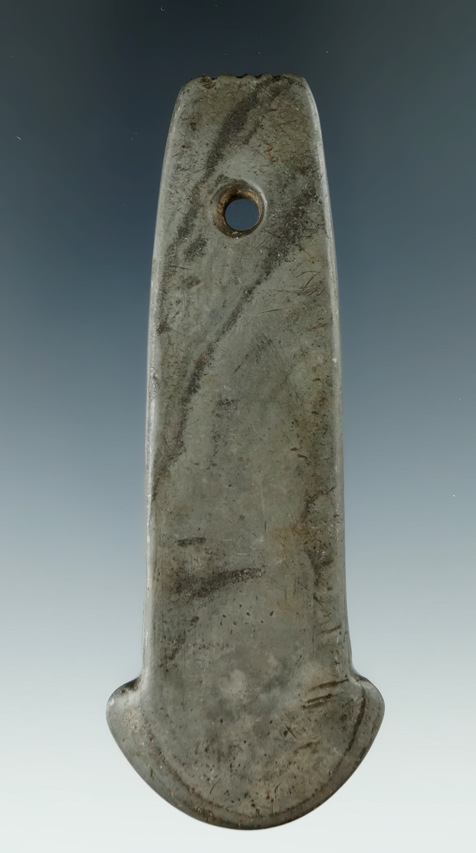 3 1/2" Adena Anchor Pendant with a fringed topfound in Vermillion Co., Indiana.