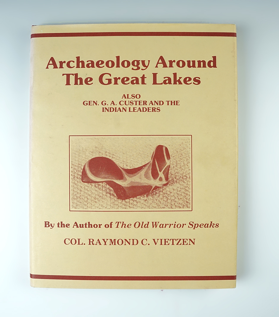 Hardcover Book: "Archaeology Around the Great Lakes" by Raymond Vietzen, copyright 1987.