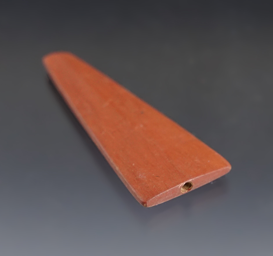 Fine 2 3/16" Trapezoidal Bead that is nicely made. Townley Reed Site in Geneva, New York.