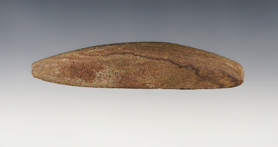 Well made 4 5/8" Bar Amulet - Bath Co., KY. Patinated Sandstone. Davis and Partain COA's.