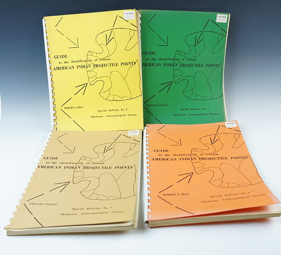 Set of 4 Softcover Books: "Guide to Identification of American Indian Projectile Points", …........