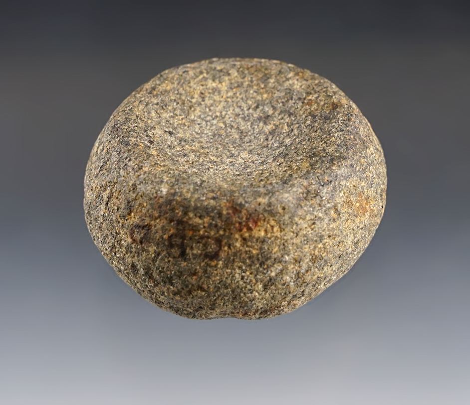 2 1/8" dimpled Discoidal - Webster County Kentucky - nice condition. Ex. Wes Adkinson. 