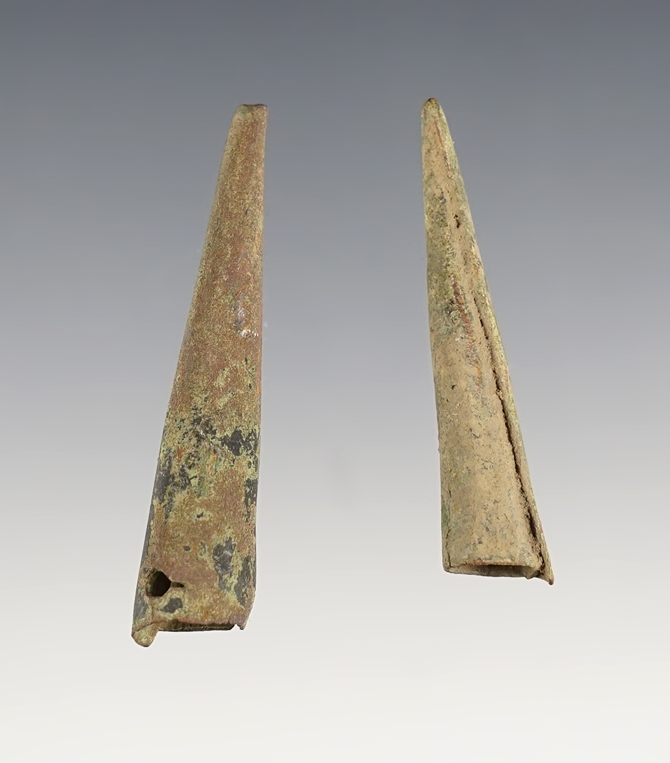 Pair of Conical Points recovered at the White Springs Site in Geneva, New York. 