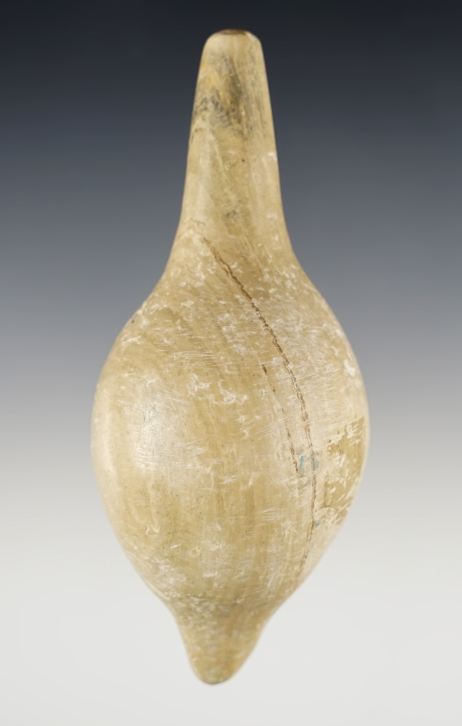 Well made 4" x 1 3/4" Charm Stone made from Hardstone. Found in Tulare Co., California. Comes with a Meadows COA. 