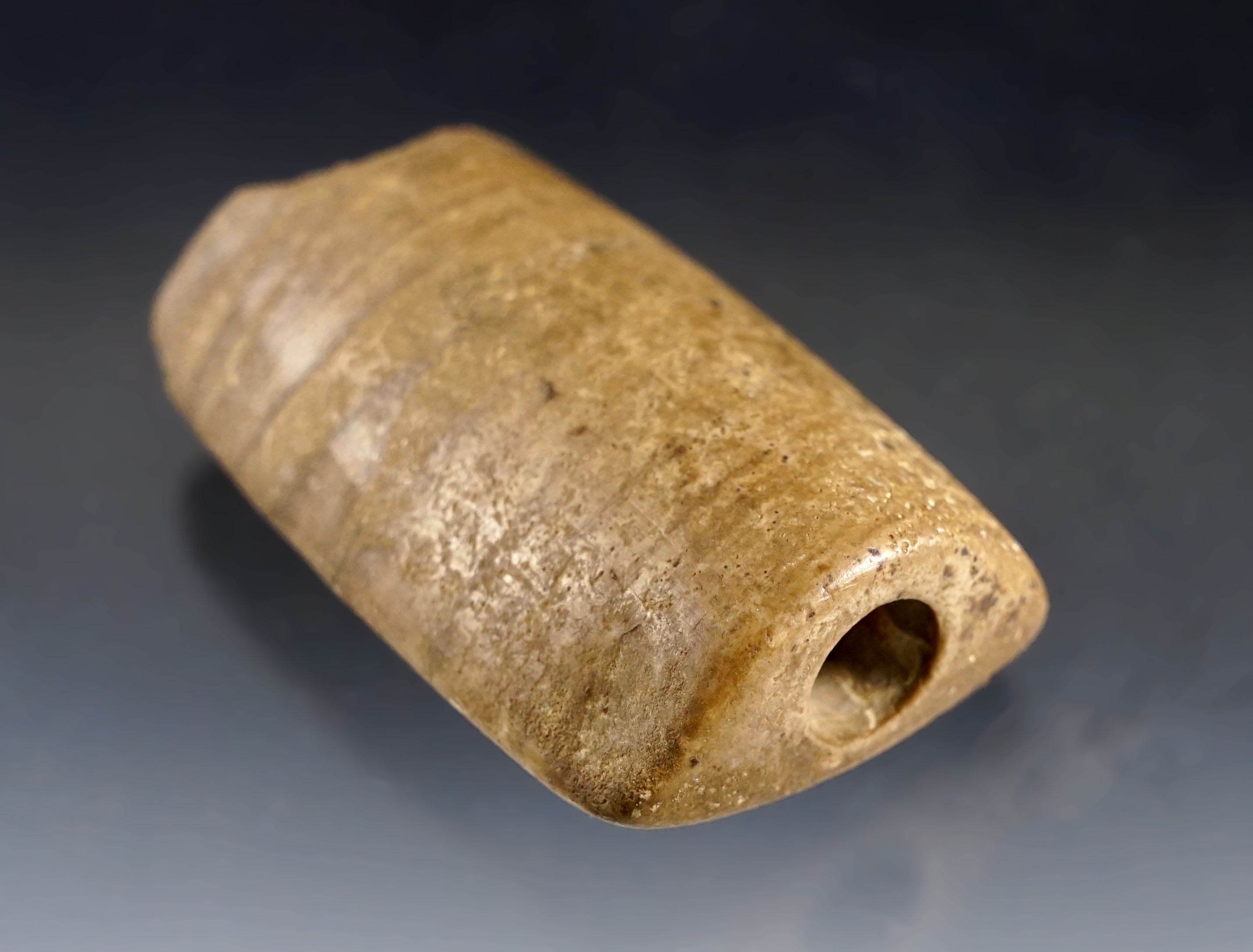 2 3/4" Prismoidal Bannerstone found in Crittenden Co., Arkansas by Bart Smieth.