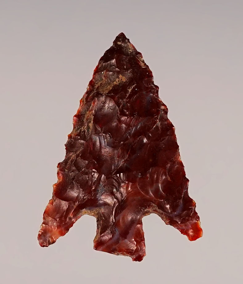 15/16"  Columbia Plateau made from nice quality red Jasper. Found near the Columbia River. 