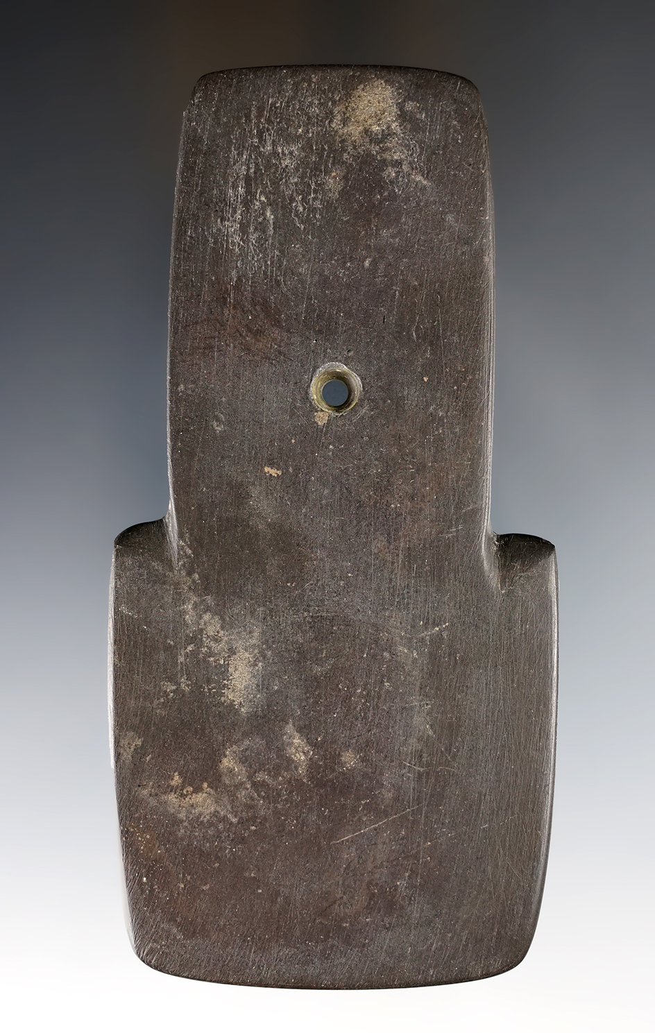 4 13/16" Shovel Pendant made from Slate. Found in Clinton Co., Ohio. 
