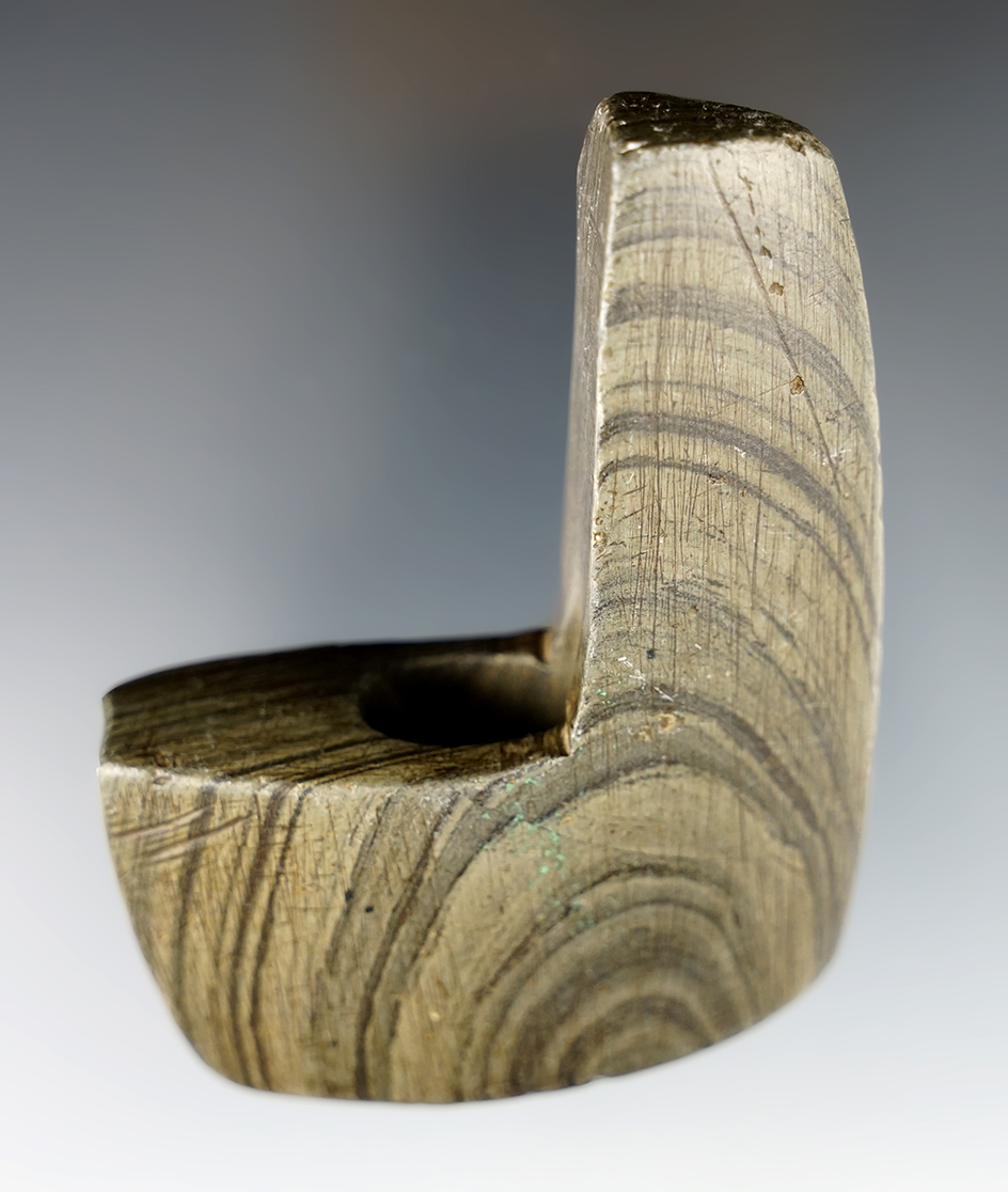 3" Archaic Geniculate found in Holmes Co., Ohio. Pictured in "Who’s Who", #4 & #8.