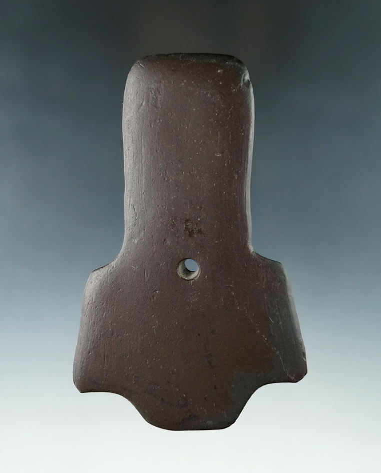 Highly stylized 4 3/4" Hopewell Pendant - Lorain Co., Ohio. Pictured. Ex. Dr. Gordon Meuser.