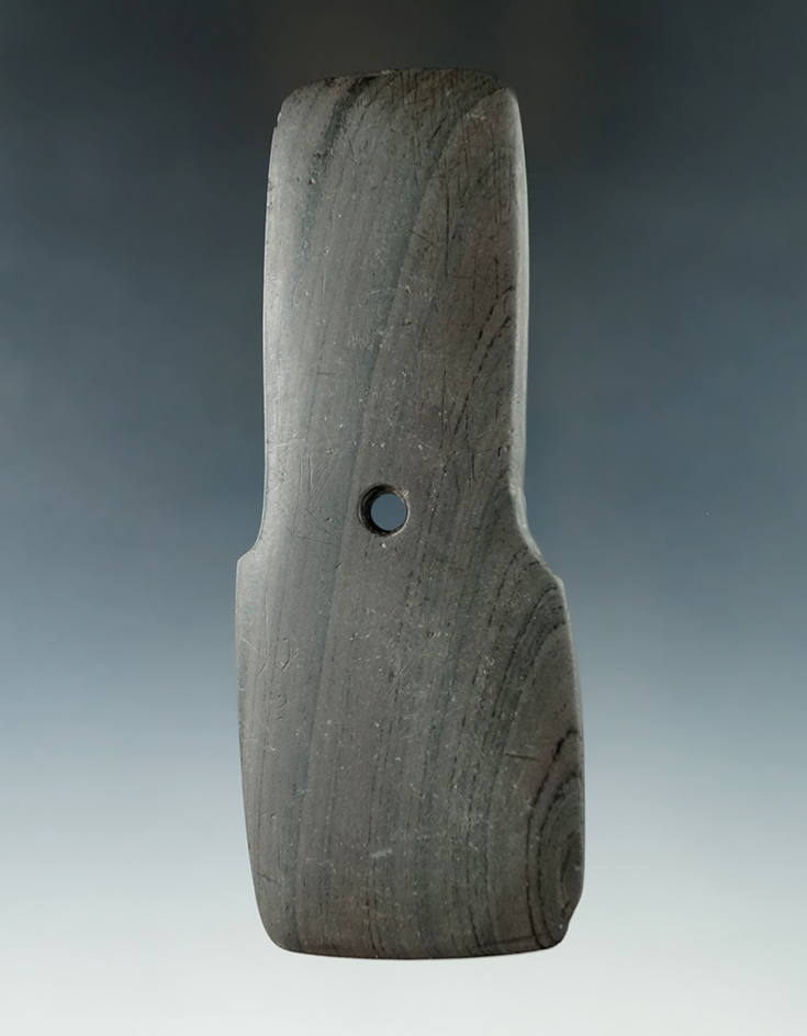 4 7/8" Hopewell Shovel Pendant - Butler Co., Pennsylvania. Pictured in Who's Who #3,  #9,  #10.