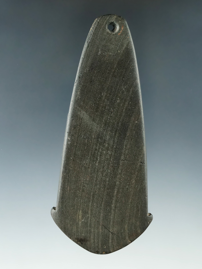 3 15/16" Adena Anchor Pendant found in Ohio. Ex. Bill Tiell (#T-335), Terry Elleman Collections.