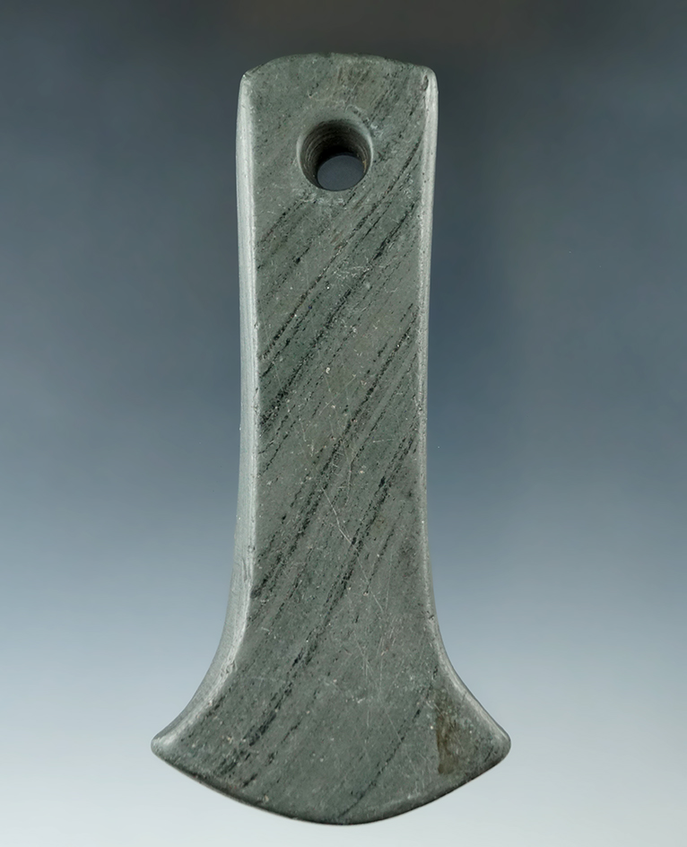 4 1/16" Adena Anchor Pendant found in Fairfield Co., Ohio. Ex. Jim Hahn, Lar Hothem Collections.