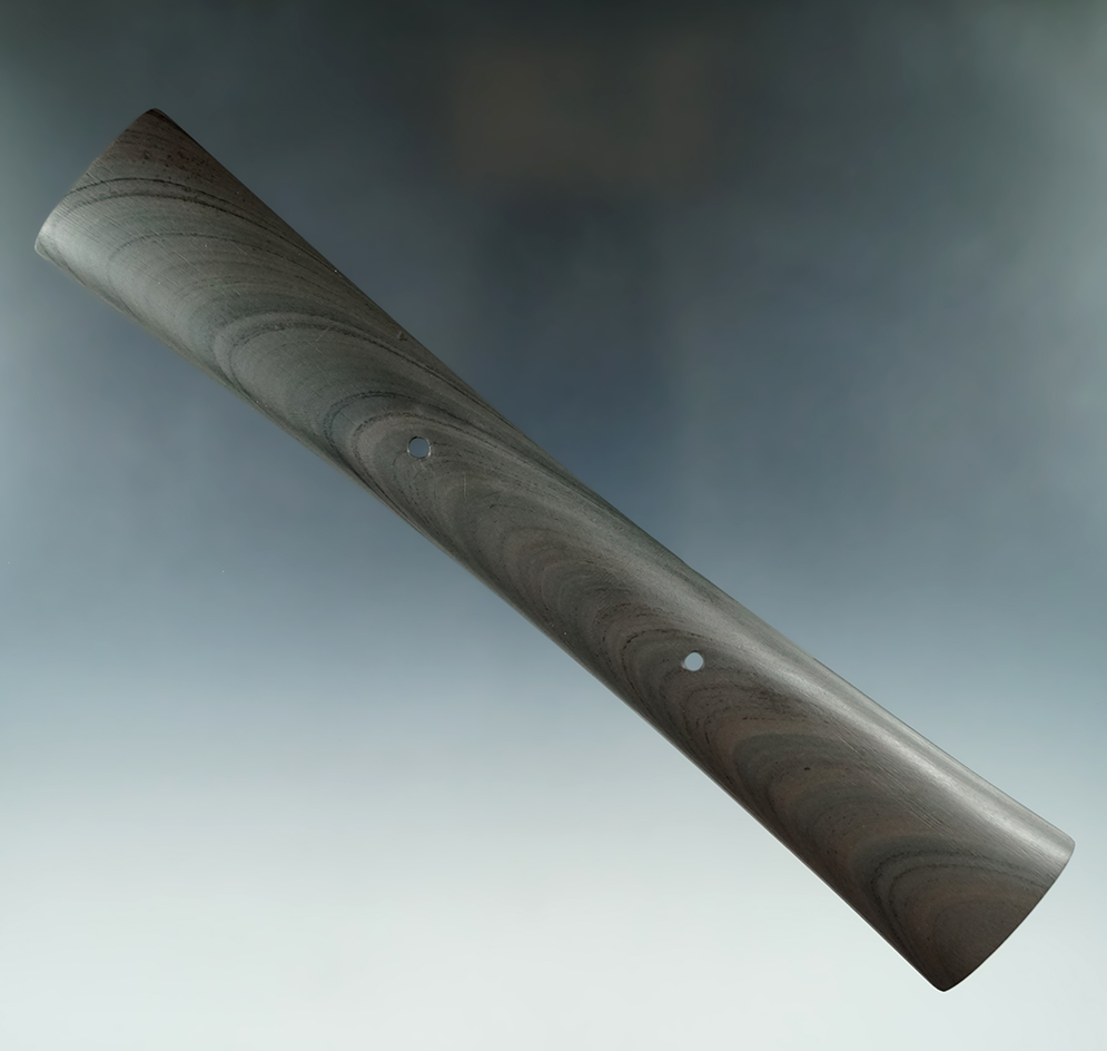 Highlight! 7 7/8" Glacial Kame Constricted Center Elongated Gorget, Stark Co., OH. Pictured 6 times!