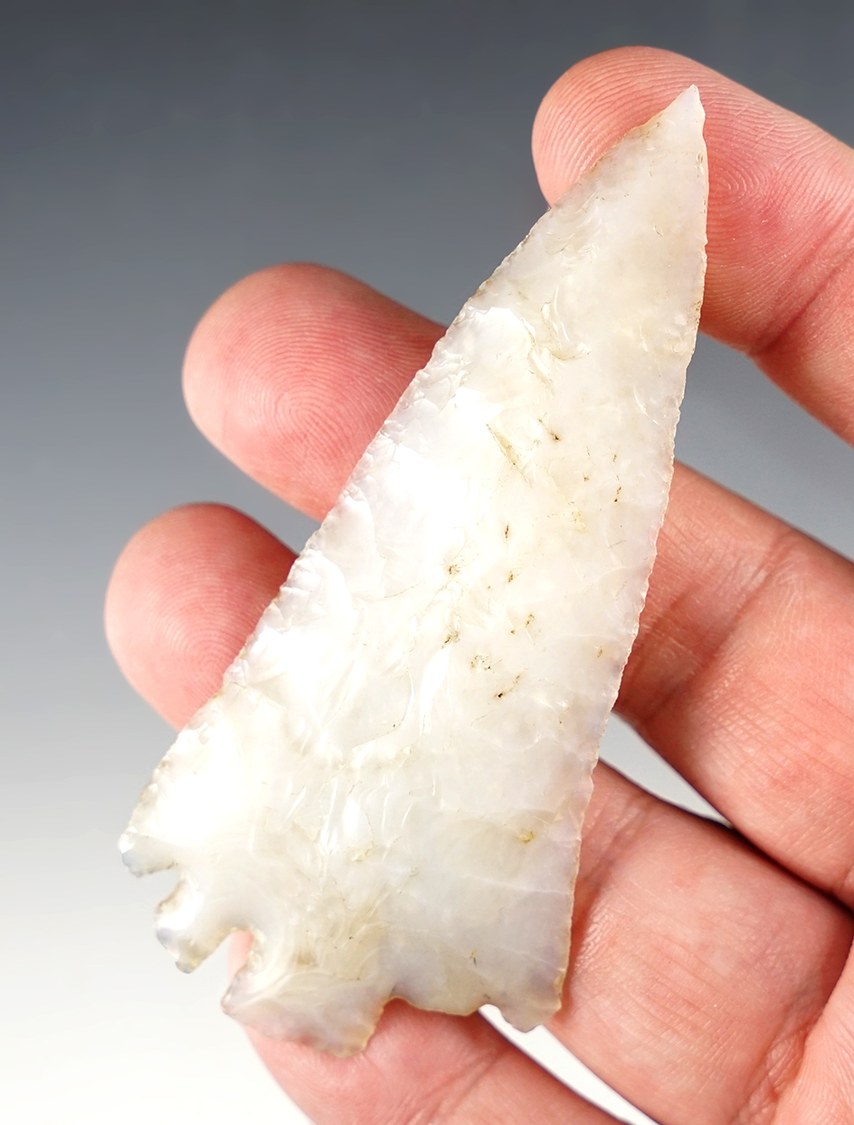 Superb 3 3/8" Tularosa made from high-grade material. Found in Colorado.