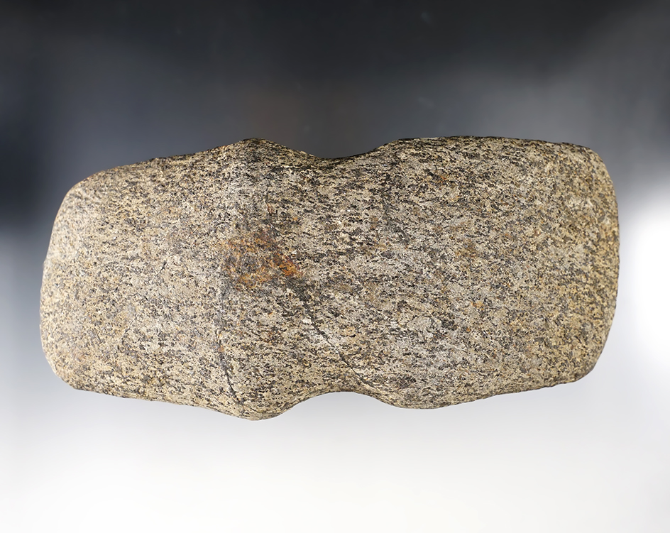 RARE! 7 3/4" Grooved Double Bit Axe with a spot of restoration - Fairfield Co., Ohio. Ex. John Spires