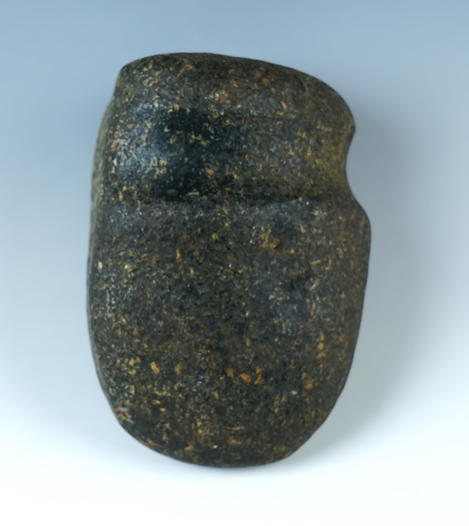 3 3/8" long 3/4 Grooved Hammerstone - Madison Co., Ohio. Ex. Bill Likens collection.