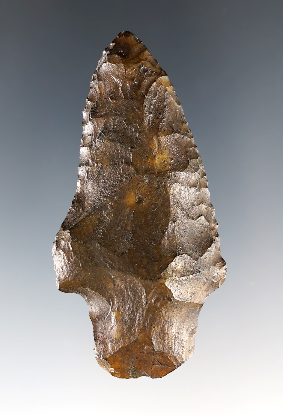 2 9/16" Stemmed Knife found in Suwannee Co., Florida. Heavily patinated.