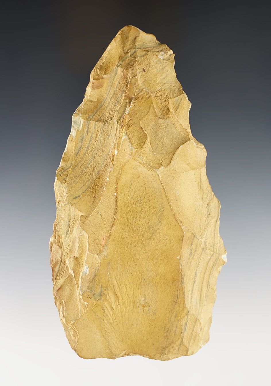 4 15/16" patinated Blade found in Randolph Co., North Carolina. Ex. Eddie Bottoms collection.