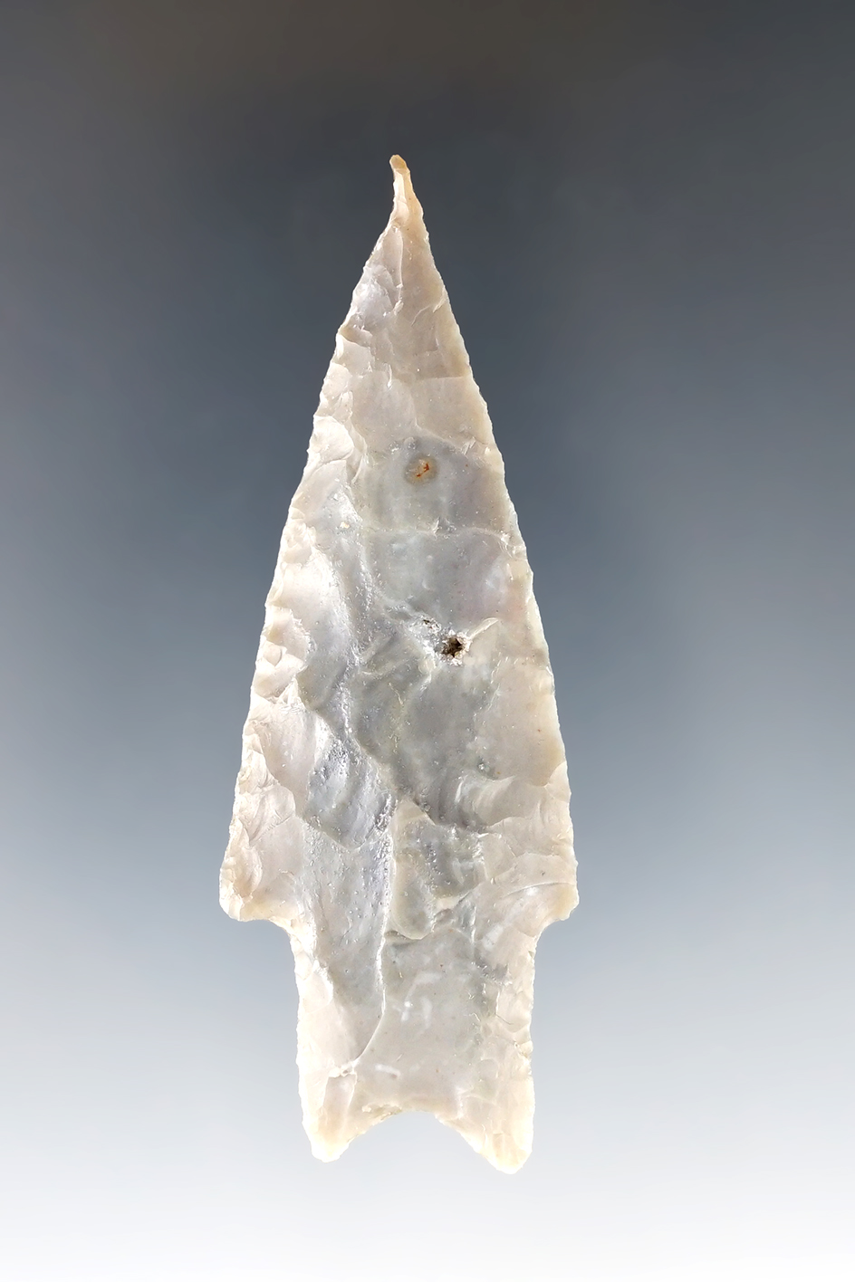 3" Needle Tip Pedernales Point recovered in Central Texas. Ex. James Farrell collection.