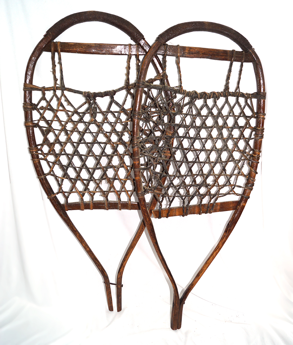 Well crafted pair of vintage circa 1800's Snow Shoes in excellent condition.