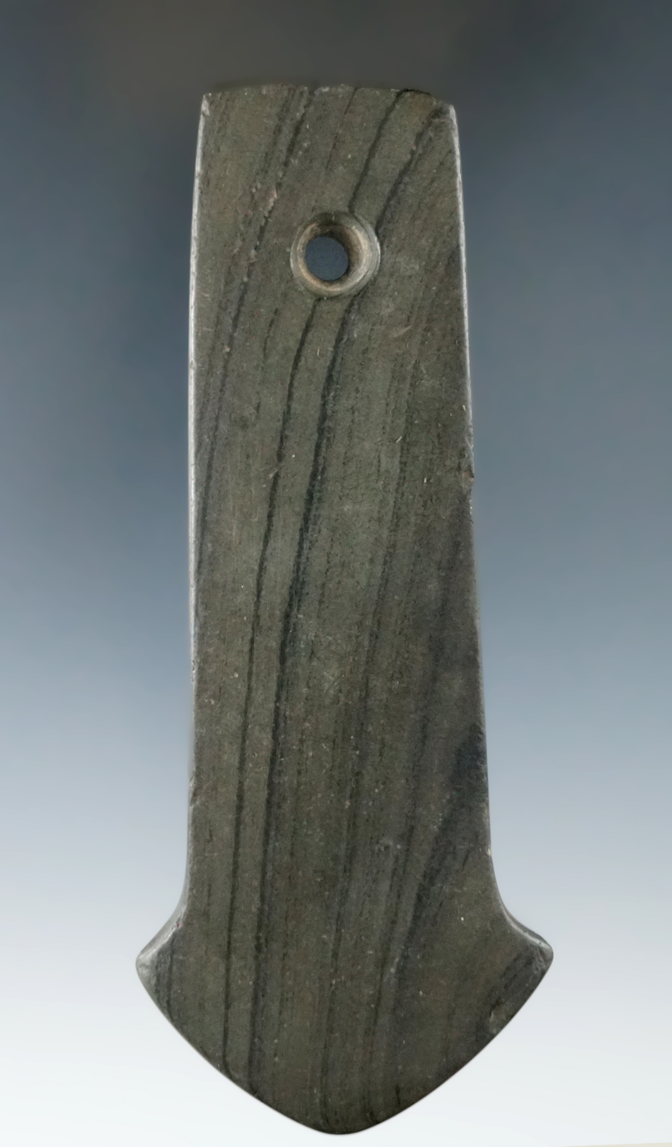 4 13/16" Adena Anchor Pendant found in Menominee Twp., Waukesha Co., Michigan. Pictured!