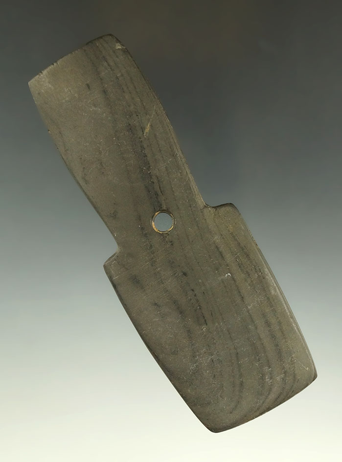 4 3/4" Hopewell Shovel Pendant- Preble Co., Ohio. Ex. Robert Bell, Dr. Neil Meyers, Earl Townsend.