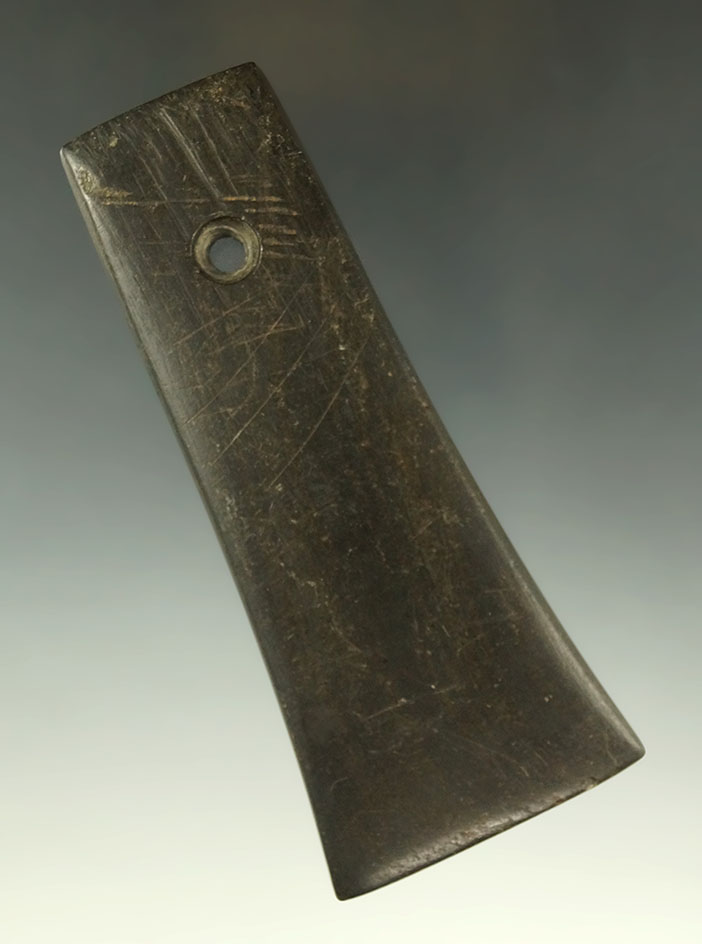 4 3/8" Adena Bell Pendant - Ashland Co., Ohio. Ex. Clyde Smalley, Jim Hawks, Steve Fuller.