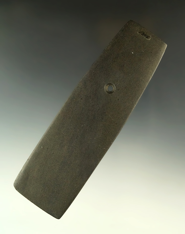 6 5/16" Hopewell Trapezoidal Pendant - Morrow Co., Ohio. Ex. Dr. Gordon Meuser, Jack Hooks.