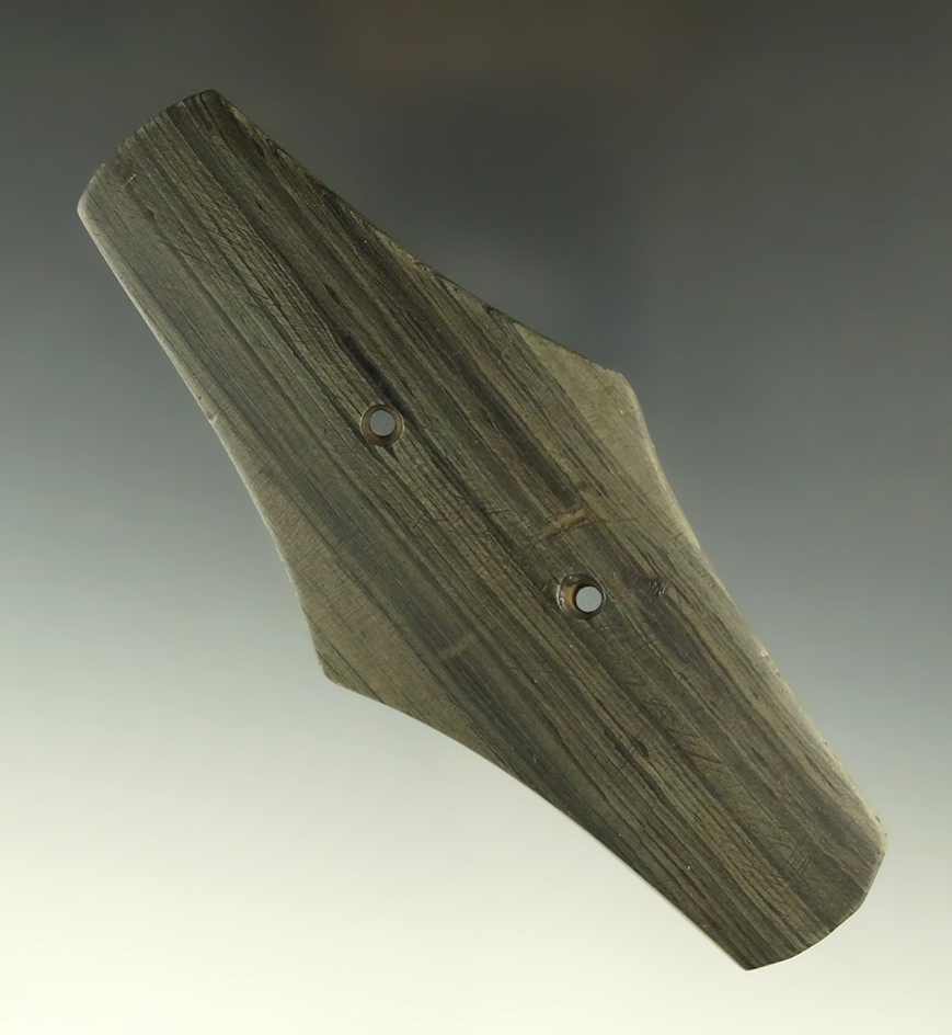 5 1/16" Expanded Center Gorget - Summit Co., Ohio. Ex. Meuser, Vietzen, Pictured.