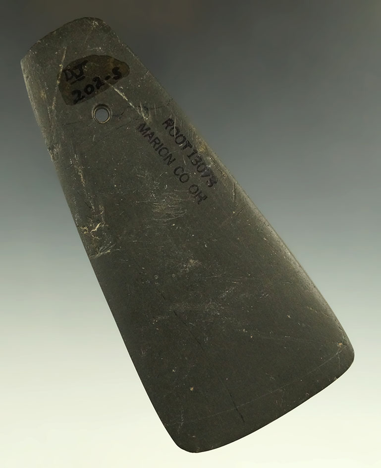 4 11/16" Hopewell Trapezoidal Pendant - Ohio. Ex. Bondley, Johnson, Stephen. Pictured!