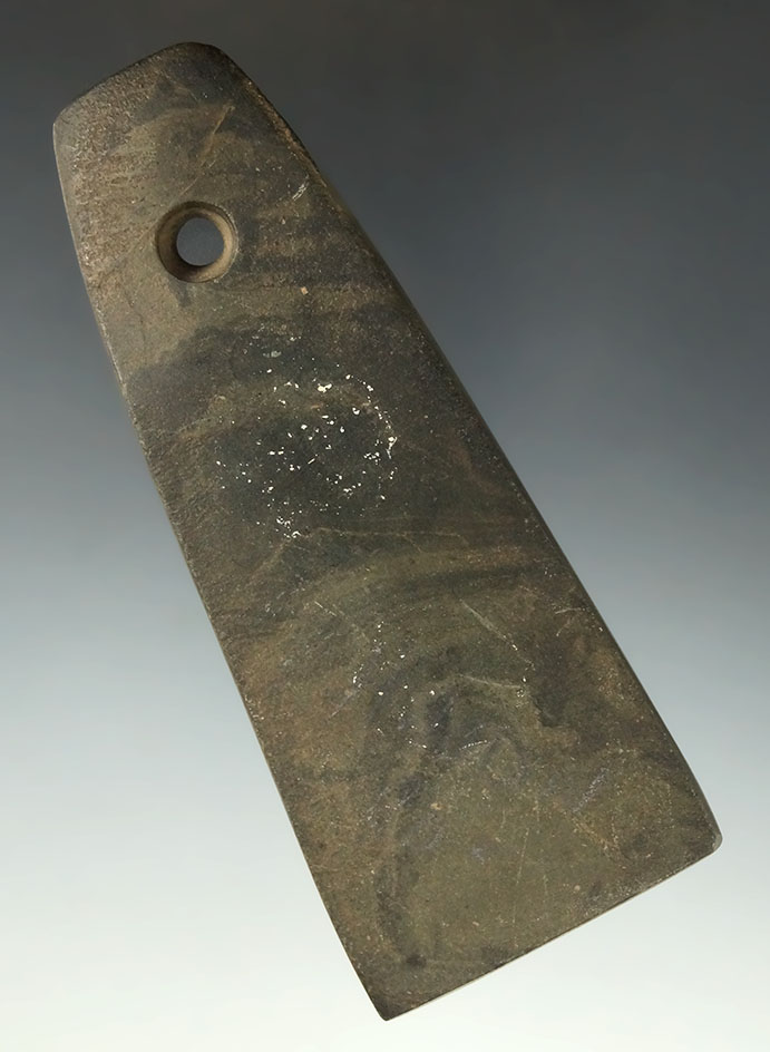 4" Hopewell Trapezoidal Pendant, Hardin Co., Ohio. Ex. Jerry Wall Collection. Tom Davis COA.