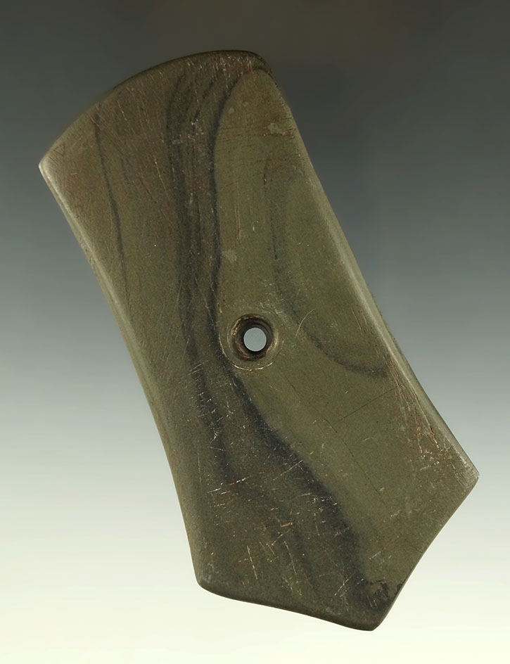 4 5/16" Pentagonal Pendant, Delaware Co., Ohio. Ex. Dr. Warren Baker, Robin McAbee, Elleman.